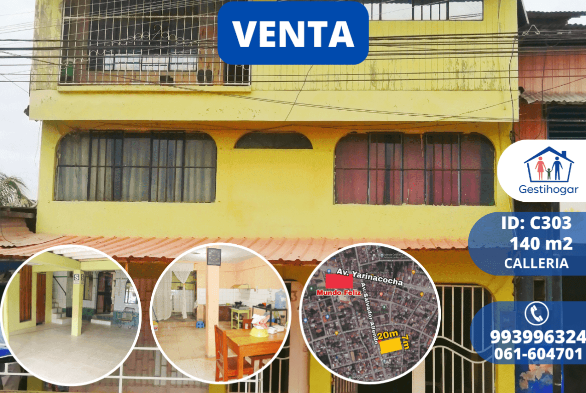 SE VENDE CASA EN PUCALLPA QUINTA CON CARTERA DE INQUILINOS