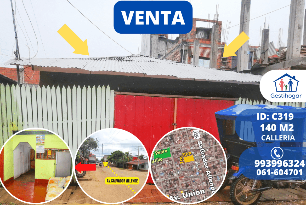 SE VENDE CASA EN PUCALLPA MUY CERCA A PRECIO UNO 140M2