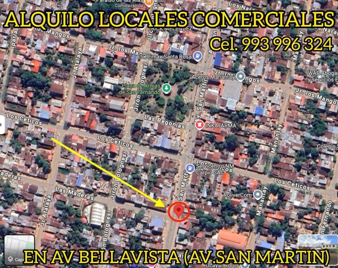 𝐒𝐄 𝐀𝐋𝐐𝐔𝐈𝐋𝐀𝐍 𝟐 𝐋𝐎𝐂𝐀𝐋𝐄𝐒 𝐂𝐎𝐌𝐄𝐑𝐂𝐈𝐀𝐋𝐄𝐒 𝐄𝐍 𝐀𝐕 𝐁𝐄𝐋𝐋𝐀𝐕𝐈𝐒𝐓𝐀-𝐏𝐑𝐎𝐋𝐎𝐍𝐆. 𝐀𝐕. 𝐒𝐀𝐍 𝐌𝐀𝐑𝐓𝐈𝐍 (𝐀𝐋𝐓𝐎 𝐓𝐑𝐀𝐍𝐒𝐈𝐓𝐎)