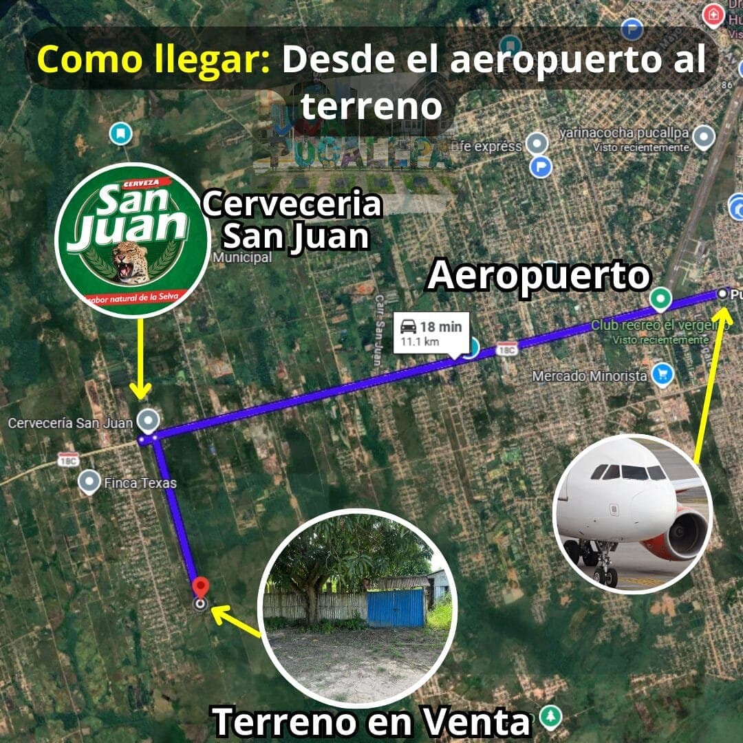 Terreno de 290 m² en La Esperanza del Porvenir Km13- Pucallpa