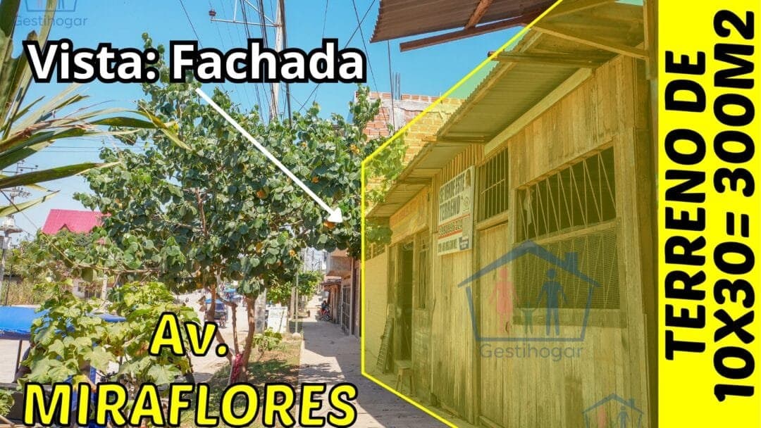 Terreno Comercial Av. Miraflores 300m2 Pucallpa